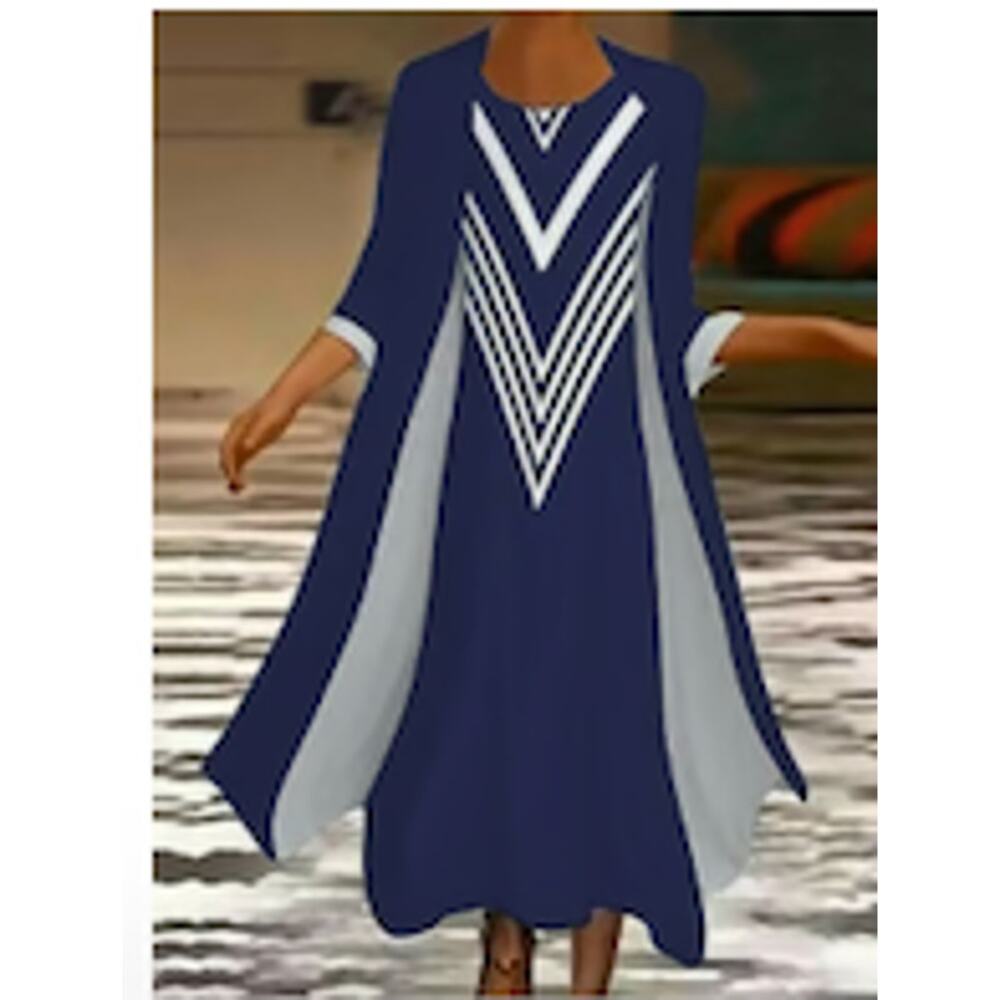 My Cotton Linen Women's Casual Round Neck Vest Dress